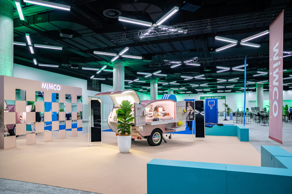Mimco stand at Specsavers Seminar designed by Popology